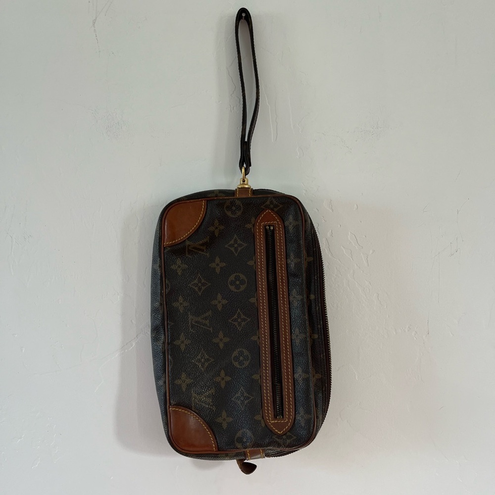 Auth Vintage Louis Vuitton Monogram Marly Dragonne GM all zippers need replaced - Picture 2 of 15
